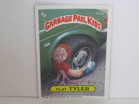 127b Flat TYLER 1986 Topps Garbage Pail Kids Card
